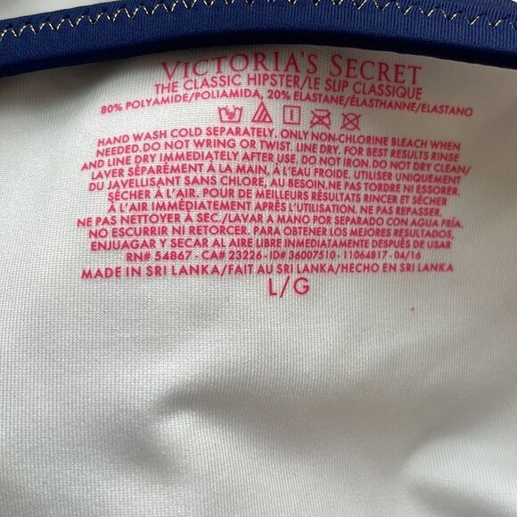 Victoria’s Secret Classic Hipster Swim Bottoms. Geometric Print. Size Large. NWT - Picture 8 of 10